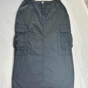 Wild Fable Dark Gray Cargo Skirt
